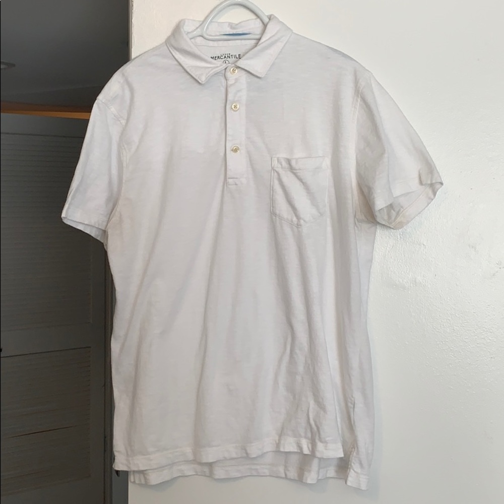 J Crew White Polo